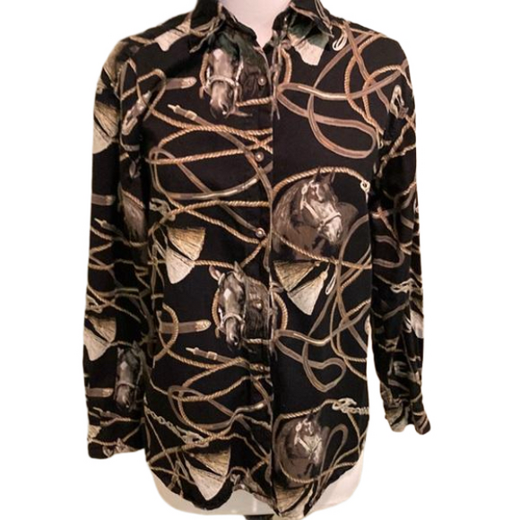 Gallop Equestrian Graphic Shirt Size Small - Picture 1 of 5